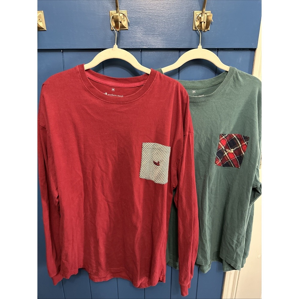 Southern Marsh Shirt Womens Large  Logo‎ Preppy Crewneck Duck - Rebecca Jersey